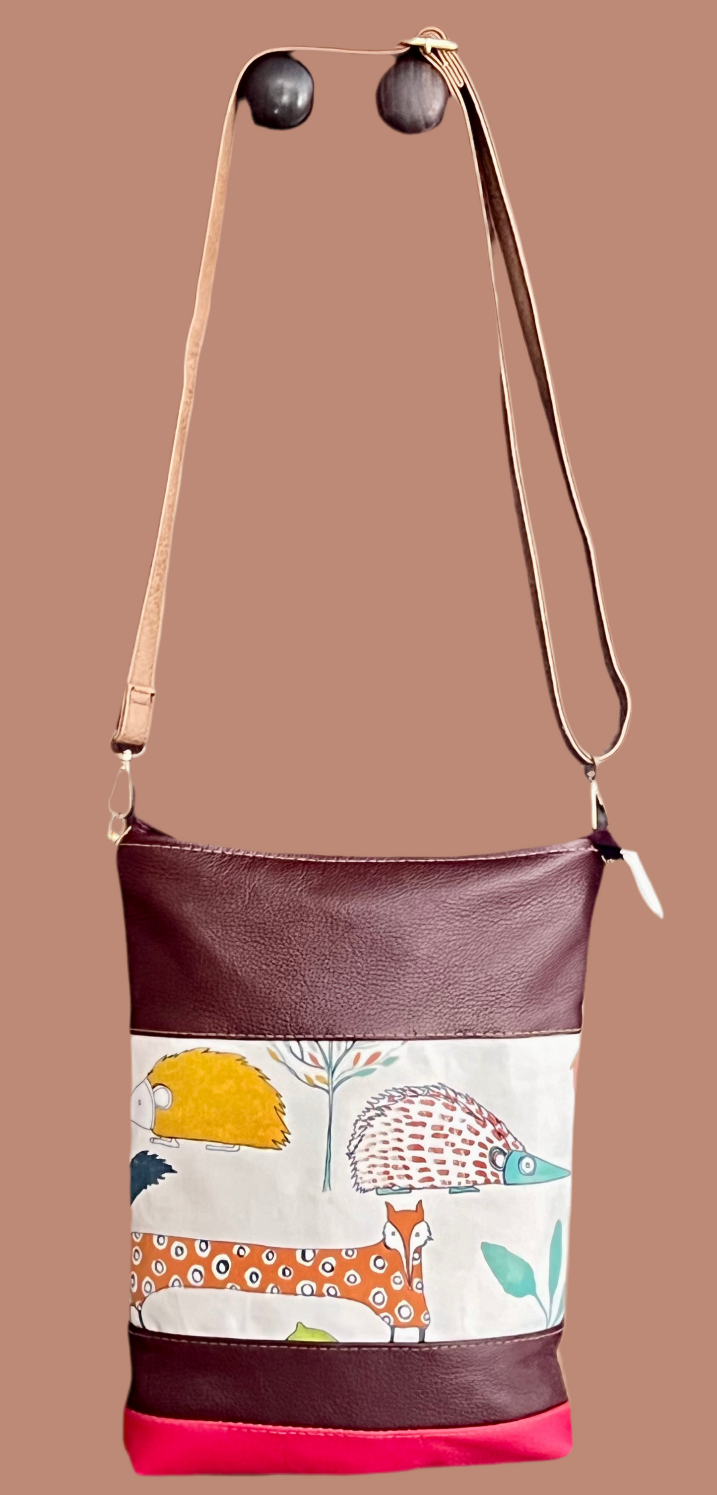 Leather IPad Sling Bag handmade