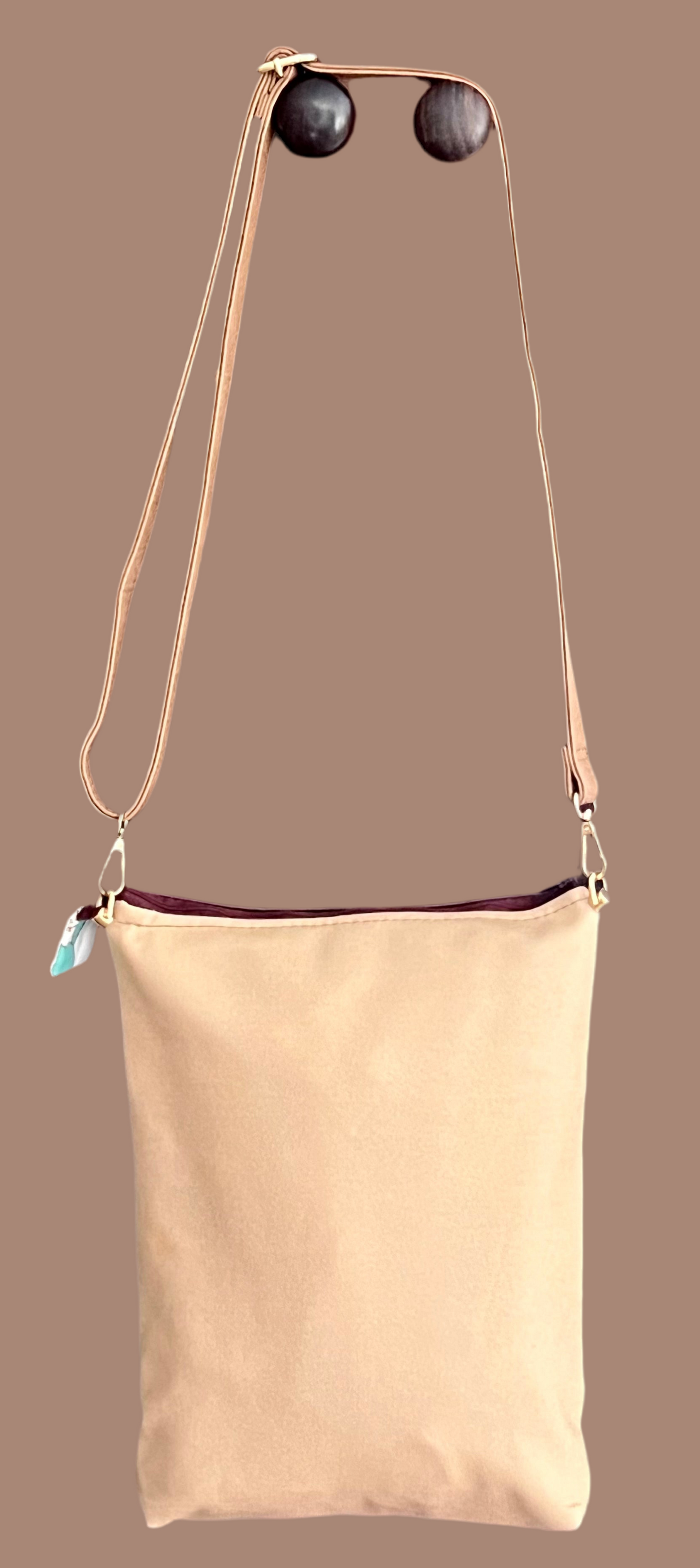 Leather IPad Sling Bag handmade