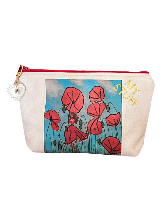 Leather Pencil Case / Cosmetic Bag