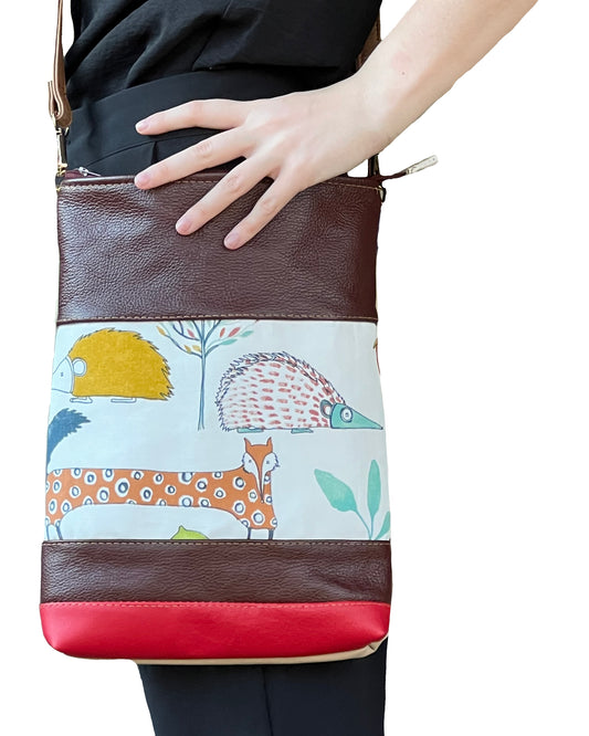 Leather IPad Sling Bag handmade